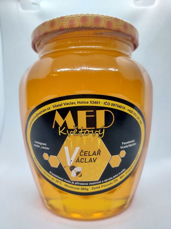 Med Květový 950g Včelař Václav